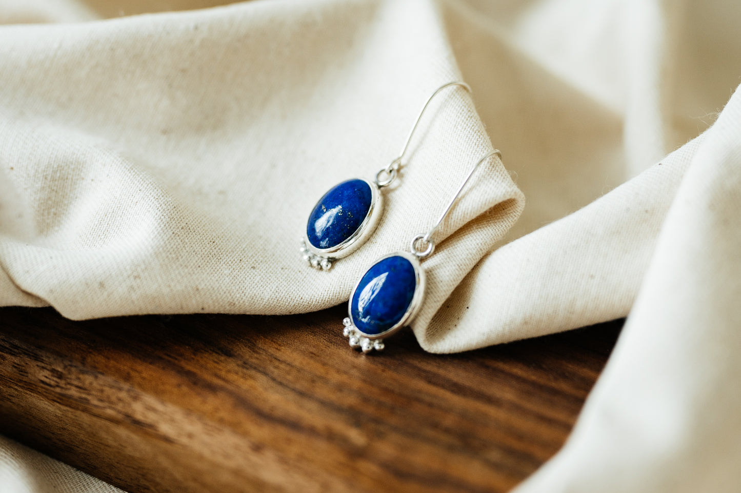 Lapis Lazuli Drop Earrings
