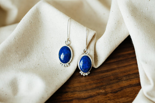 Lapis Lazuli Drop Earrings