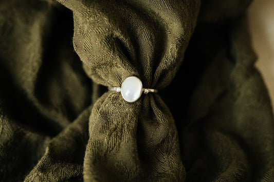 Indian Moonstone Ring