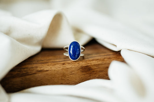 Lapis Lazuli Orbit Ring