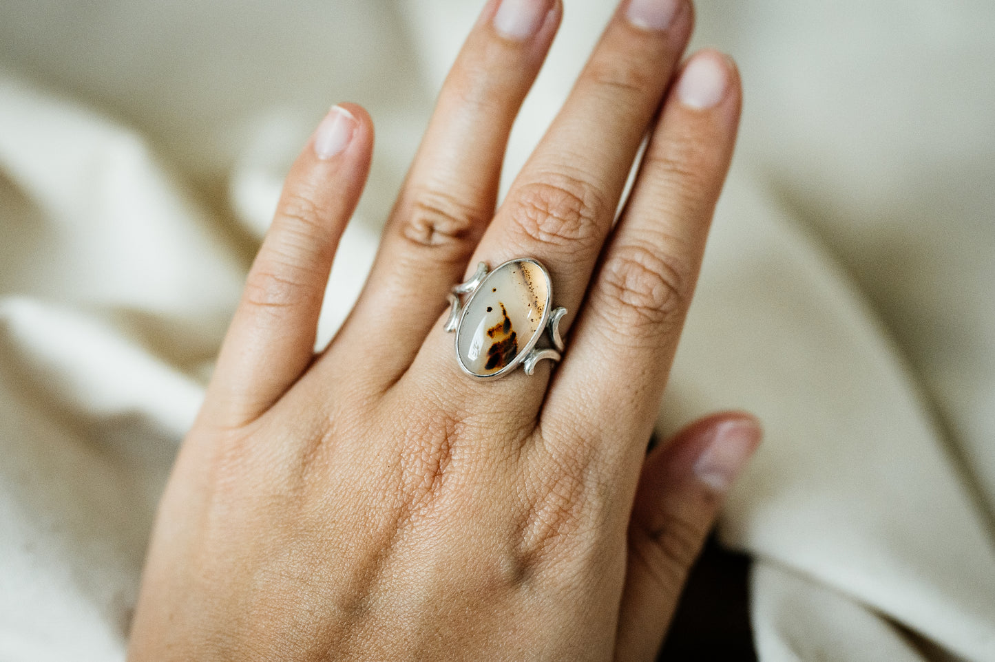 Montana Agate Fan Ring